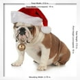 thumbnail image 3 of Christmas Dog  English Bulldog Wearing Santa Hat Holding Christmas Bell, Animals Seasons Framed Art Print Wall Art by Willee Cole Sold by Art.Com, 3 of 6