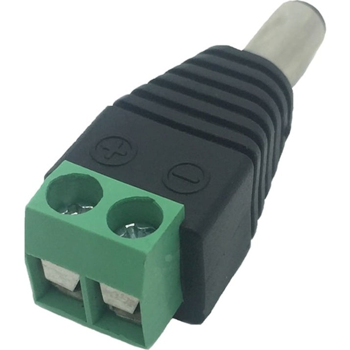 DC12V Male Power Connector 2.1mmx5.5mm plug US SHIP 10 PACK 