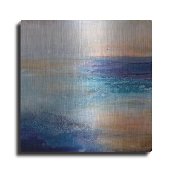Luxe Metal Art 'Coastal Living' by Karen Hale, Metal Wall Art, 36"x36"