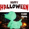 thumbnail image 3 of Decoración TEYOUYI de Halloween con forma de esqueleto de pato, espeluznante fluorescente, 3 of 5
