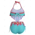 thumbnail image 2 of Tamaño más rizado Cinched Geometría baño tankini Rosegal  Camisetas sin mangas de talla grande, 2 of 5