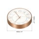 thumbnail image 2 of Reloj de pared de 8 pulgadas, a batería, silencioso, sin tictac, reloj redondo moderno, dorado, 2 of 6