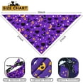 thumbnail image 2 of Fall Halloween Dog Bandanas Reversible 2 Pack Large, Orange Black Spider Web Ghost Cute Halloween Pet Bandanas for Dogs Adjustable Triangle Holiday Scarves for Medium Large Extra Large Boy Girl Dogs, 2 of 6