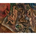 thumbnail image 2 of Jules Pascin 23x20 Black Ornate Framed Double Matted Museum Art Print Titled: The Tropics Toilet (1917), 2 of 5