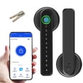 thumbnail image 2 of Smart Door Lock with Handle Smart Door Lock, Keyless Fingerprint and Touchscreen ,Secure Bluetooth, Easy Install, Digital Door Lock,Great for Home, Apartment, Hotel and Office, 2 of 9