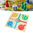 thumbnail image 4 of Flying Chess Game, Portable Wearable Drop Resistant 3 In 1 Ladder Board Brain Game Foldable Chessboard  For Party, 4 of 8