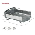 thumbnail image 3 of KitchenAid Full Sized Dish Rack Stainless Steel Satin, Light Gray, 3 of 11