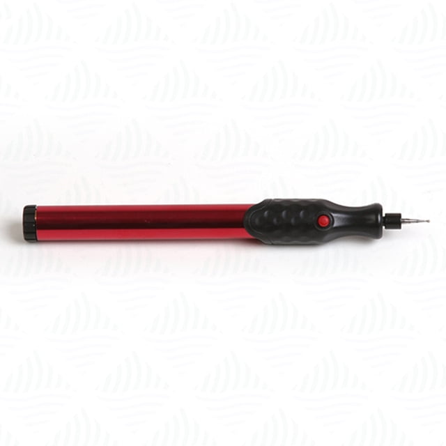 LOLIPPYY Engraving Portable Aluminum Etching Tool for on Glass Plastic Jewelry Red
