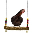 thumbnail image 2 of Columpio de madera para animales, juguete para gallinas, columpio para gallinas, accesorios para gallineros, columpio para periquitos, juguetes para pájaros, loros grandes, guacamayos, gallinas, 2 of 4