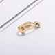 thumbnail image 1 of 2 piezas de accesorios de joyería diy, gancho para la oreja, pasador para la oreja, conversión de clip para la oreja, dorado LingWen 8390605152795, 1 of 1