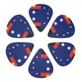 thumbnail image 6 of 6 Pack Australian Flag With Aboriginal Flag Guitar Picks In Leather Picks Holder For Bass Electric Acoustic Guitars, 6 of 7