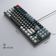 MageGee 75% Mechanical Gaming Keyboard, Blue Switch, LED Blue Backlit, 87 Keys Compact TKL Wired Keyboards