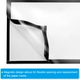 thumbnail image 3 of Uxcell 9.37" x 12.8" Magnetic Display Frame A4 Adhesive Magnetic Sign Holder Black 5 Pack, 3 of 6