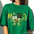 thumbnail image 2 of Coquette Mama Bow St Patrick&rsquo;s Day T-Shirt, Green Lucky Shamrock Clover Tee, 2 of 10