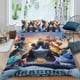 thumbnail image 2 of Cómo Entrenar a Tu Dragón 4 Conjunto de sábanas temático, trío de piezas, cómodo y amigable con la piel, diseño único, regalo de decoración para el hogar para familiares, amigos y fans, 90 cm * 190 cm, 2 of 6