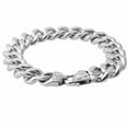 thumbnail image 3 of Top Deasign Five Colors 316L Stainless Steel Curb Cuban Chain Bracelets Men Fashion Hip hop Bangles 7-40" GC, 3 of 6