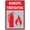 Warning Sign 3, variant on Domestic Firefighting Aluminum Sign 8"x12" - Fade Resistant Easy Mounting for Home Business Indoor Outdoor Use