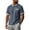 52# Navy, variant on Cotton Linen Shirts for Men Short Sleeve Collarless Button Henley Shirt Casual Beach Oversized T-Shirts with Pockets,Light Brown,3XL
