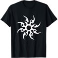 thumbnail image 1 of Camiseta de dos veces para adolescentes con símbolo de sol tribal abandonada, 1 of 2