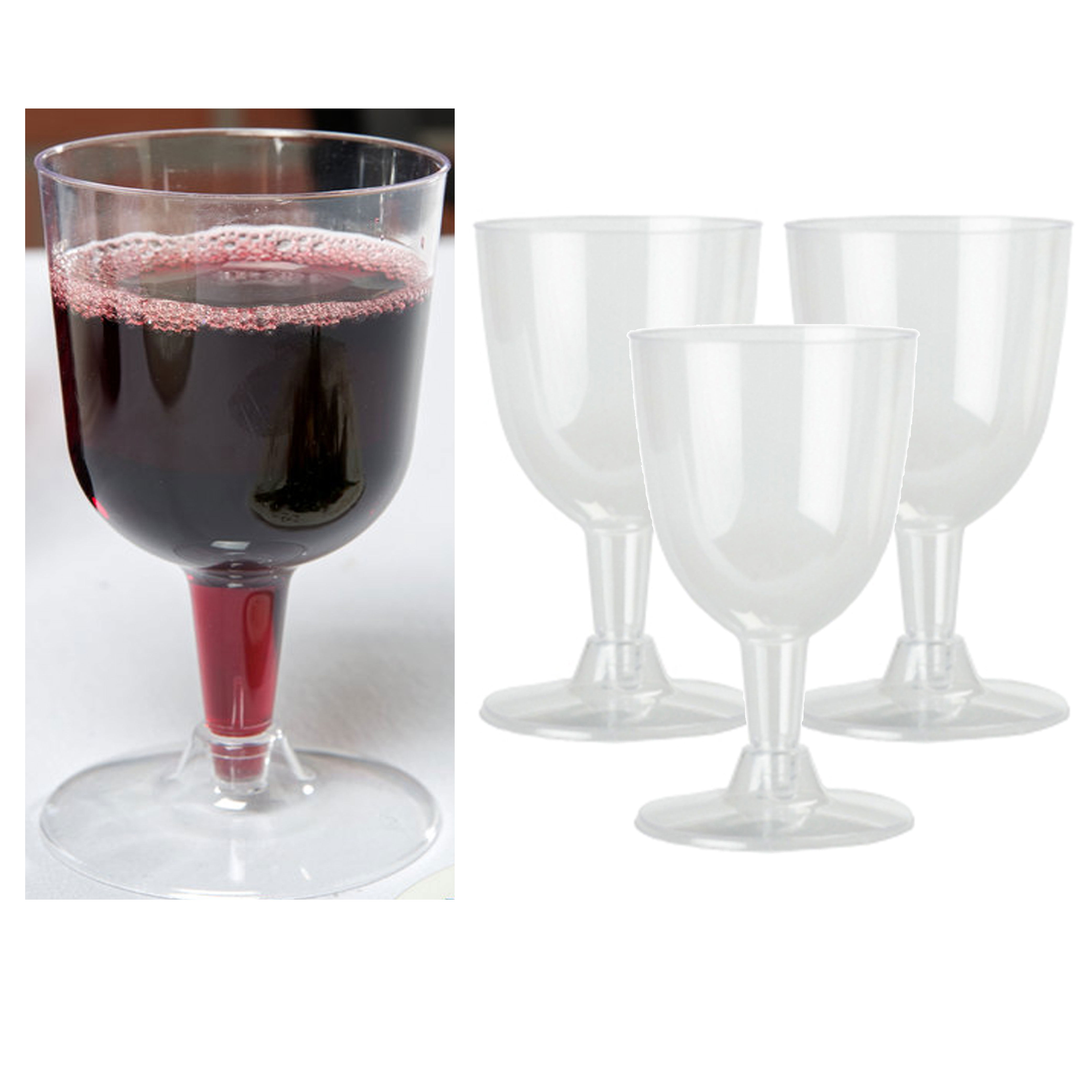 Box of 240-4.5 Ounce Wine Champagne Plastic Wine Glasses Glass Martini 