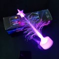 thumbnail image 2 of Luz LED navideña con árbol de Navidad de fibra óptica que cambia en 7 colores alimentado por USB con S, 2 of 5
