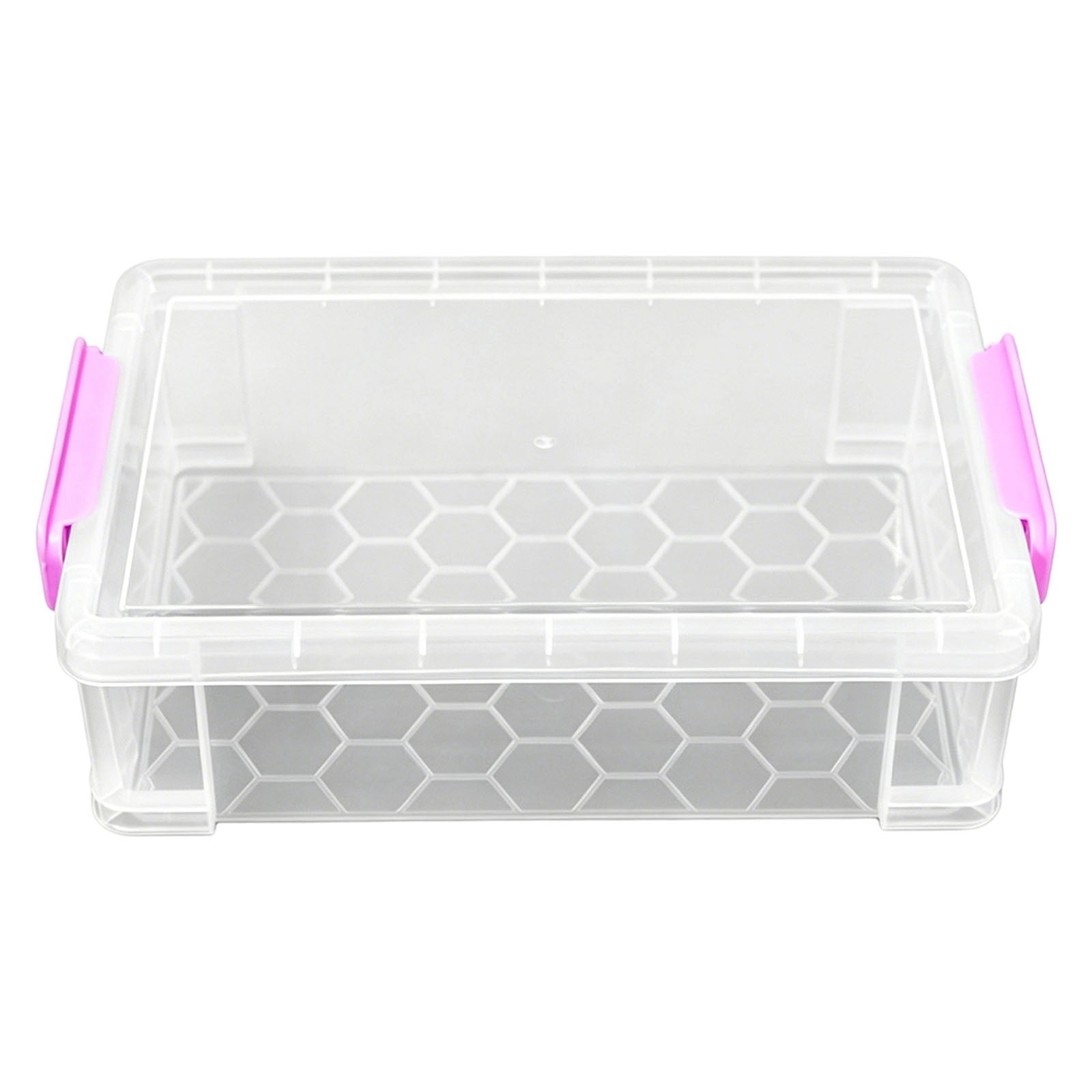 4 Pack Extra Large Pencil Box,Plastic Hard Pencil Case Crayon Box Bulk,Clear Marker Organizer Plastic Containers with Lid,Stackable Storage Boxes for Art Craft,Back to Supplies,4 colors