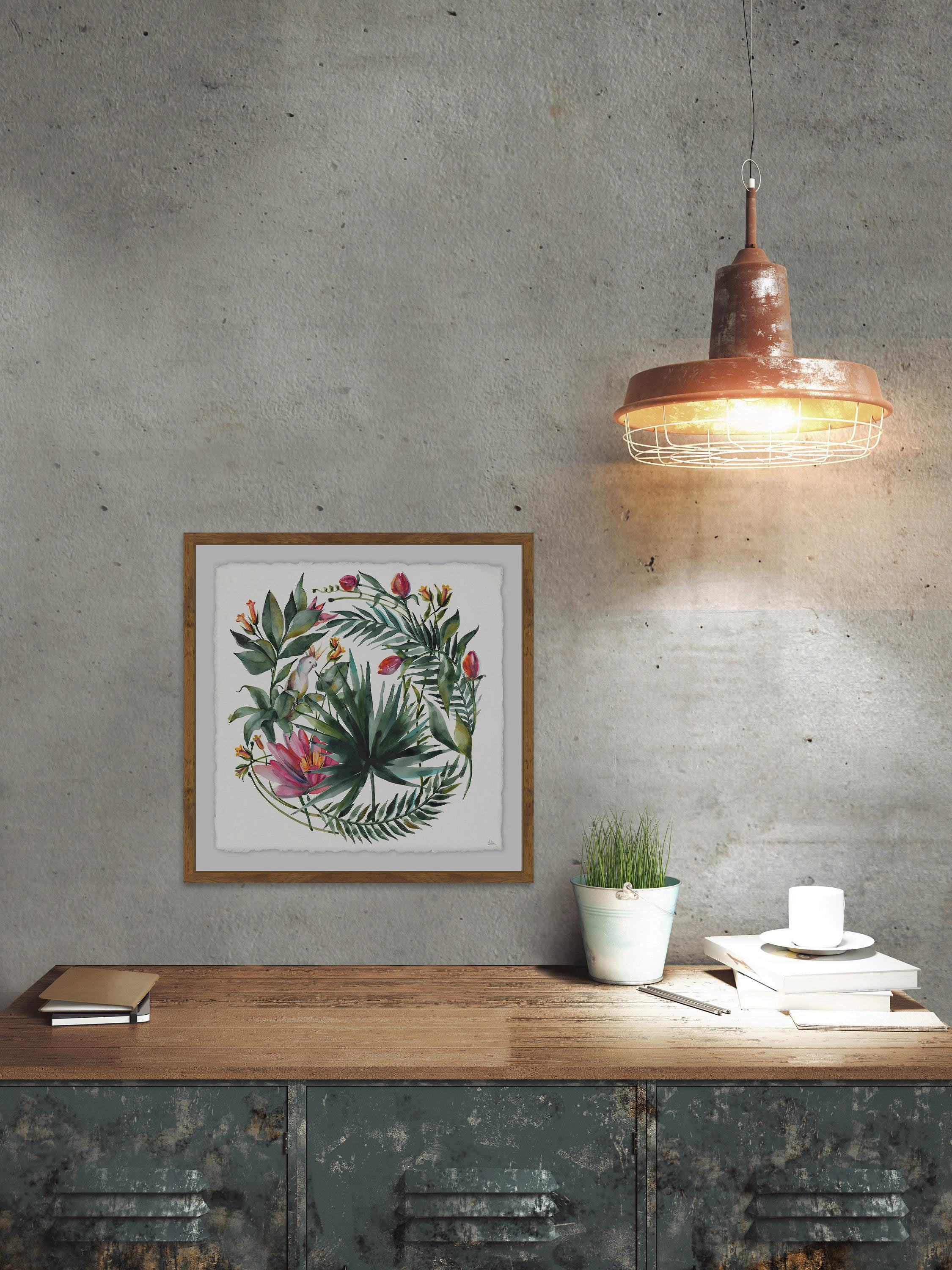 Fanciful Foliage Framed Painting Print