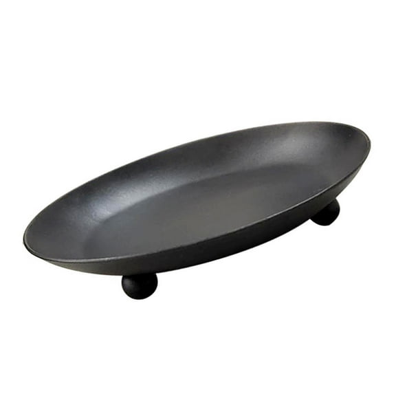 BESTOYARD Candle Plate Tray Black Candle Holders 1Pcs for Party Atmosphere Creation