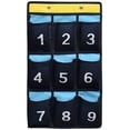 thumbnail image 1 of Numbered Pocket Chart Over Door Hanging Classroom Organizer for Cell Phones Calculators Holders BlueClassroom Pocket Chart Numbered, Cell Phones Holder Door Hanging Organizer, 1 of 5