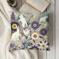 thumbnail image 3 of Hello Spring Throw Pillow Covers, Pink Cushion Case Decoration for Sofa Couch, 3 of 5
