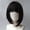 Black, variant on Short Straight Bob Hair Wigs for Women - Natural Look Stylish Hairpieces for Daily Wear