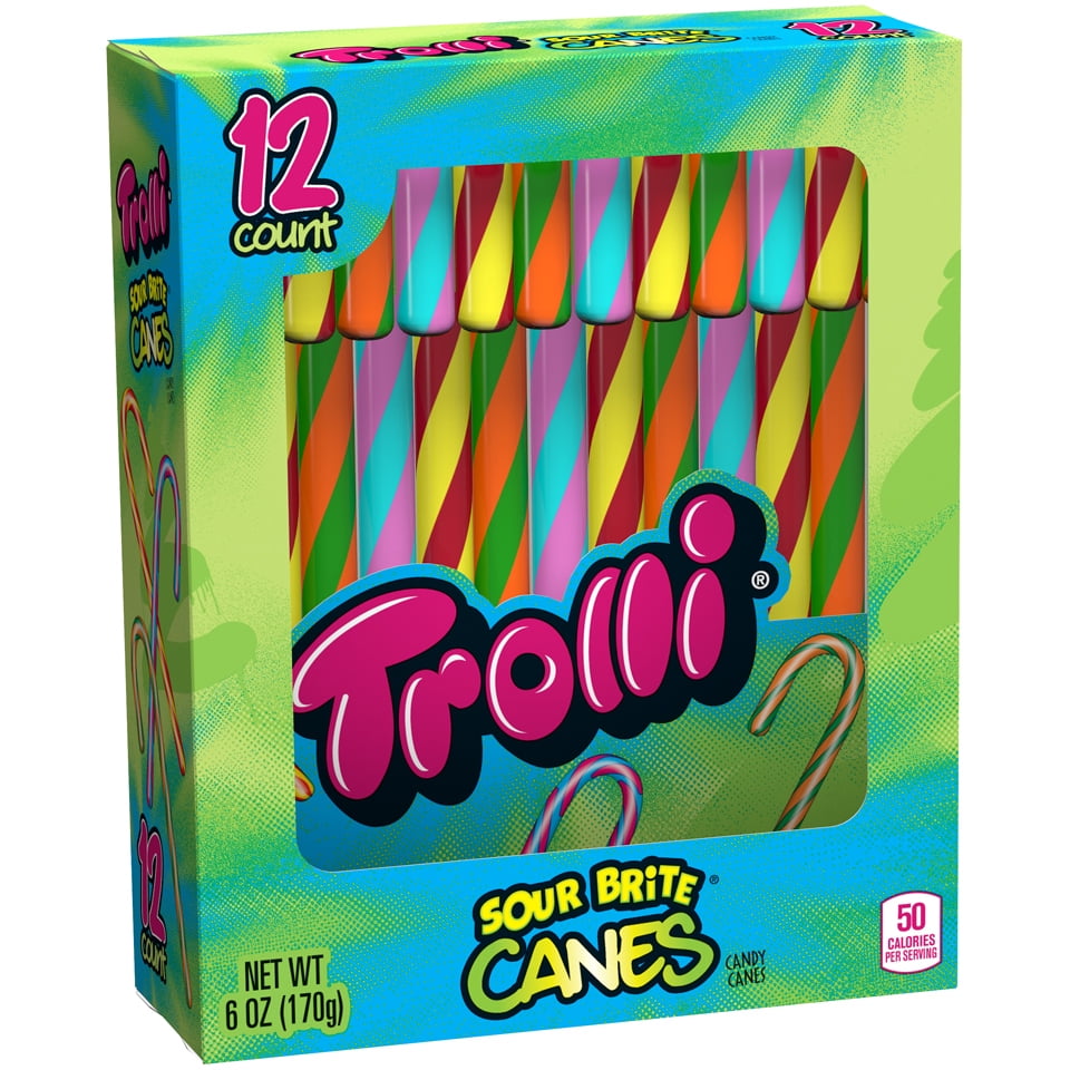 Trolli Sour Brite Candy Canes, 6 Oz.