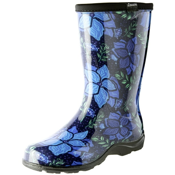 Sloggers - Sloggers Women's Rain & Garden Boots - Spring Surprise Blue, Style 5018SSBL - Walmart