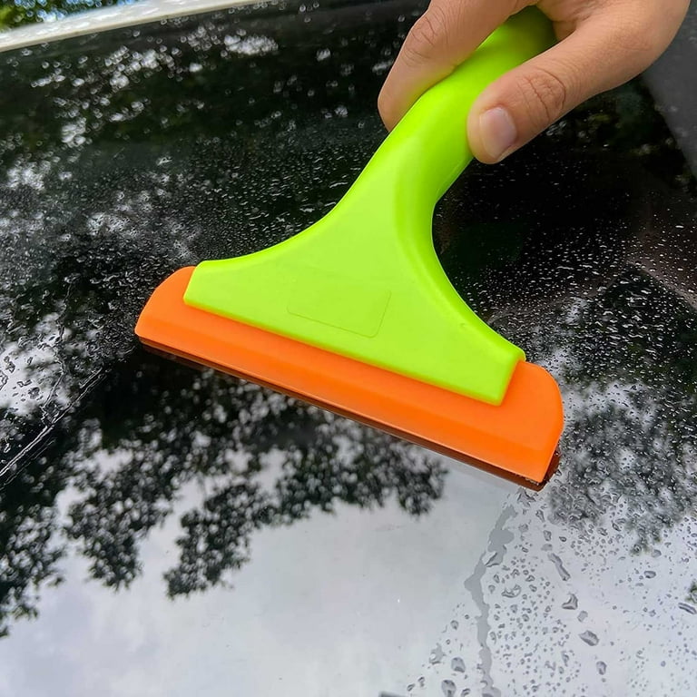 MR.SIGA Multi-Purpose Silicon Squeegee for Window Glass Shower Door Car Windshield Heavy Duty Window Scrubber Includes Suction Hook 10 inch