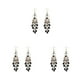 thumbnail image 4 of Sonducket Pendientes bohemios de moda para mujer Pendientes colgantes con cuentas de colores, fáciles de usar y elegantes, negro Type1 NO1, 4 of 6