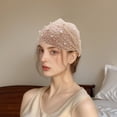 thumbnail image 5 of Unique Bargains Women's 1pc Fashion Faux Pearl Wide Headwrap 9.45"x6.69" Champagne, 5 of 5