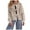 Beige, variant on Womens Y2k Bow Tie Front Cardigan Sweaters Oversized Fall Open Front Leopard Print Cardigans Cute Loose Knit Coats (Green, L)