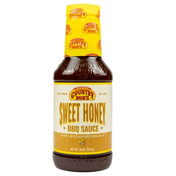 Country Bob’s Sweet Honey Barbecue Sauce, 18 oz Bottle Gluten-Free