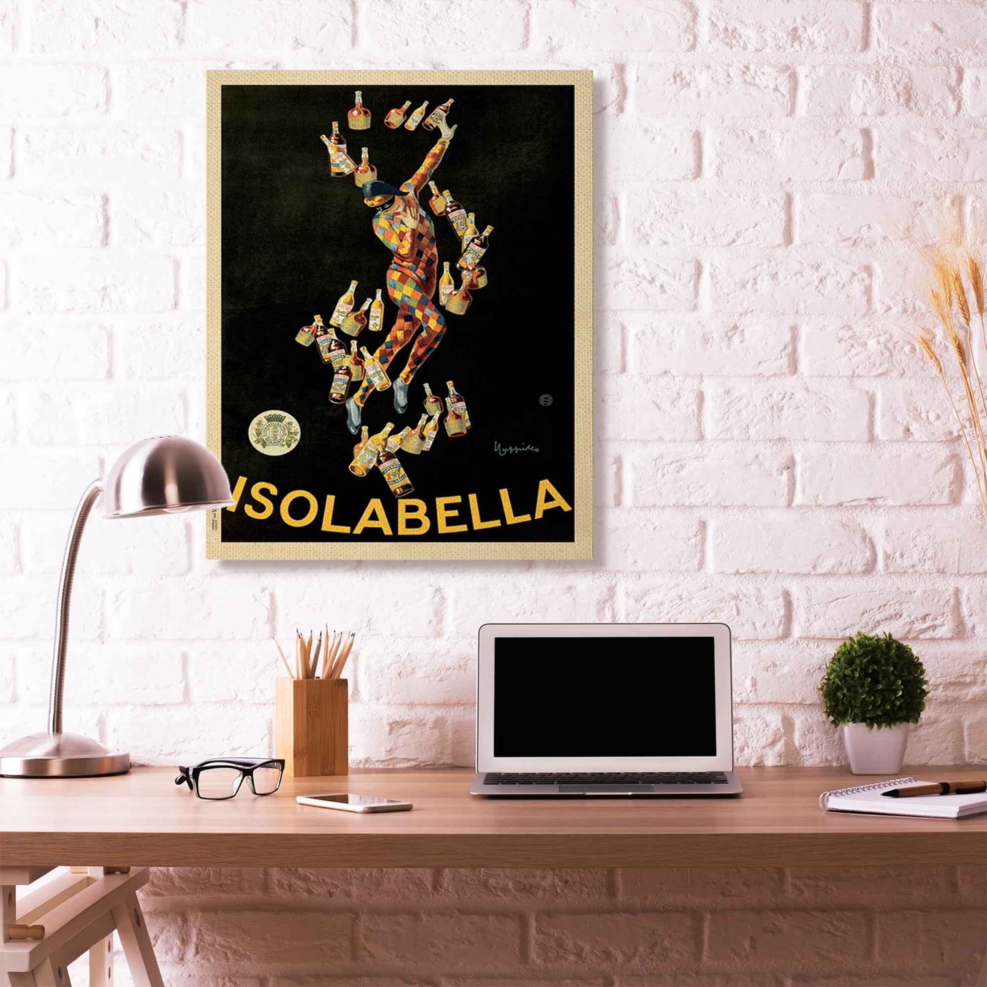 Stupell Home Décor Isolabella Vintage Poster Drink Design Canvas Wall Art by Marcello Dudovich