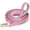 Pink, variant on Dog Leash, [Bling Rhinestones] Premium PU Leather Durable and Soft 6 FT Lead for Control Safety Training, Walking Small to Medium Dogs Gold