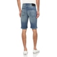 thumbnail image 2 of X RAY Men's Denim Shorts Frayed Hem Slim Look Stretch Jean Short for Men, 2 of 6