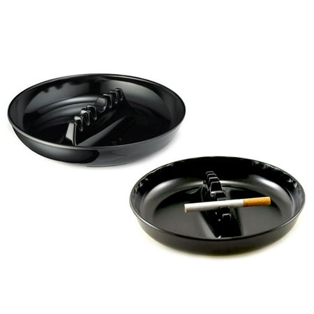 - 2X Melamine Ashtrays Restaurant Style Cigarette Cigar Holder 7