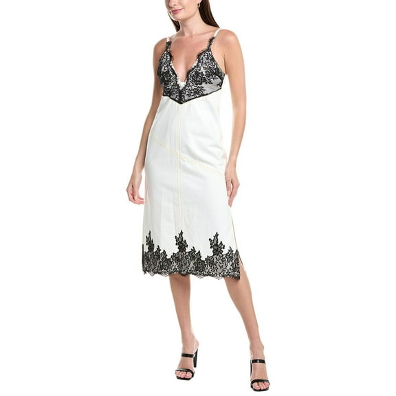 3.1 Phillip Lim womens  Denim Slip Dress, 2, White