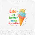 thumbnail image 4 of Inktastic Life is Better with Sprinkles Girls Toddler Dress, 4 of 5
