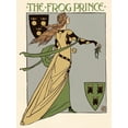 thumbnail image 2 of Crane, Walter 19x24 White Modern Wood Framed Museum Art Print Titled - Frog Prince Title Page, 2 of 4