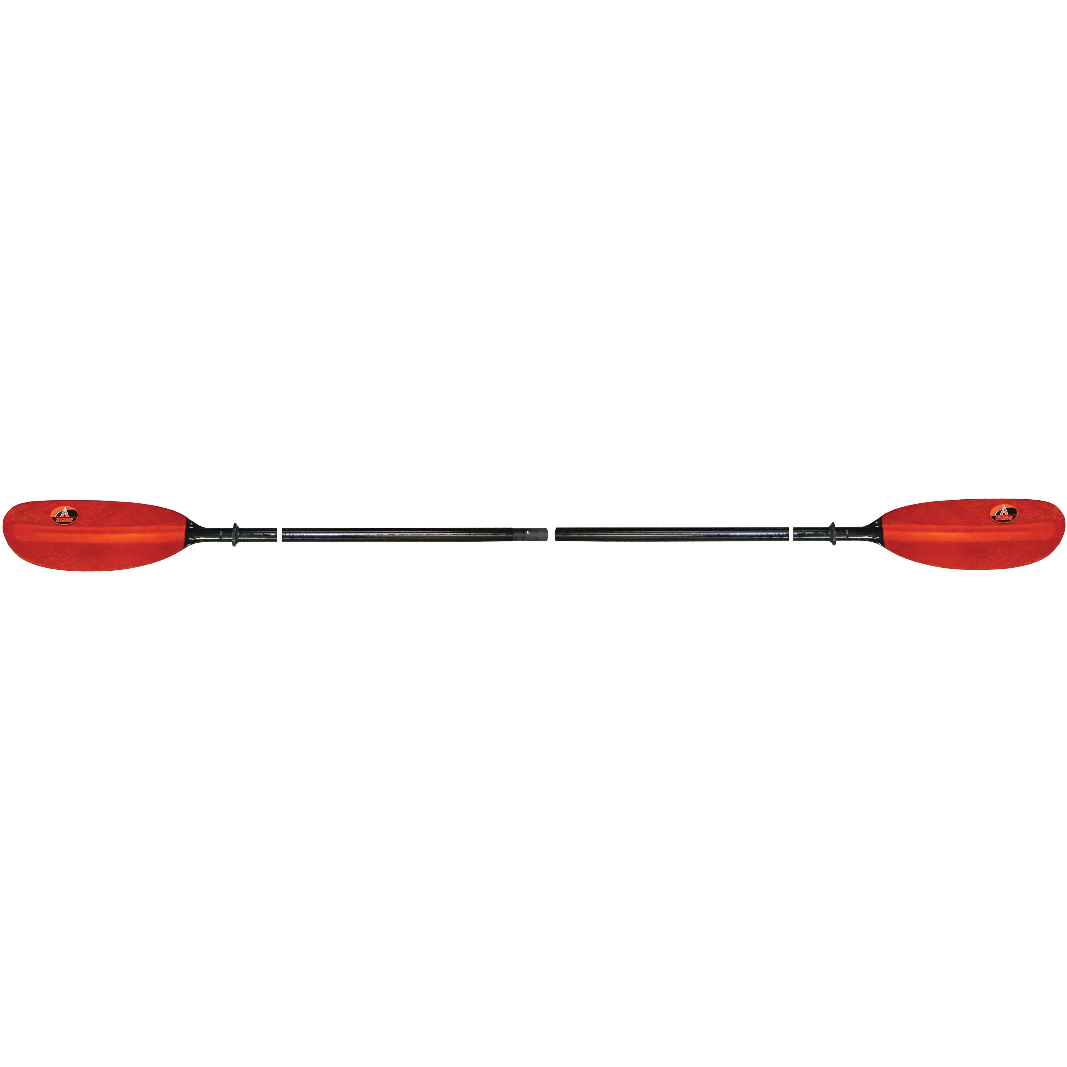 Advanced Elements 4-Part Fiberglass Kayak Paddle, Black/Red