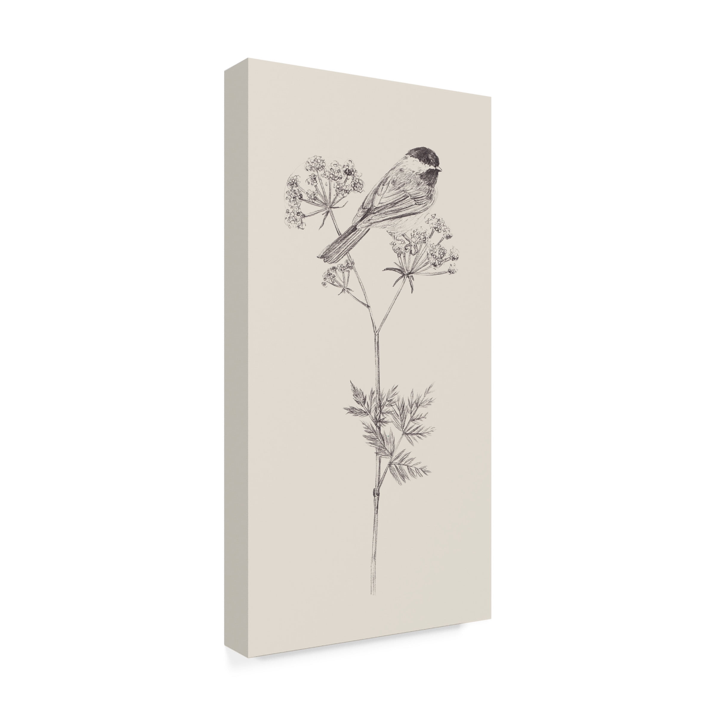 Melissa Wang 'Nature with Bird III' Canvas Art