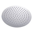 thumbnail image 2 of Round Square Shower Head Ultra-thin large area 8" 10” practical large area Shower 12” Chrome Stainless Steel Water Rainfall Overhead, 2 of 9