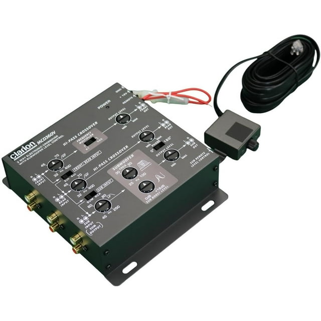 Crossover electrónico Clarion MCD360 de 3 vías y 6 canales