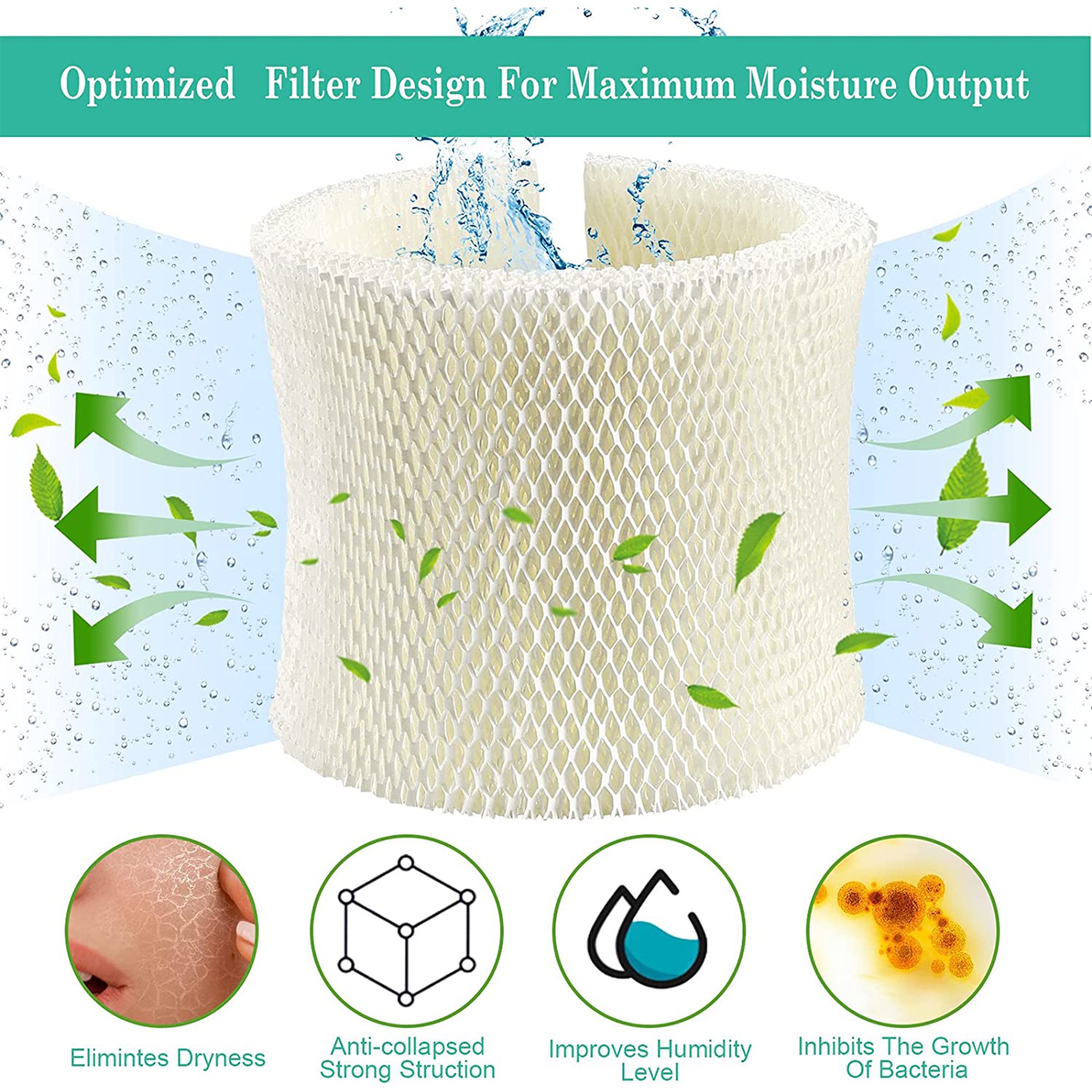 2 Pack MAF2 Humidifier Filters Replacement Wicks Compatible with Essick Air MAF2 Moist AIR MA0800,MA0600,MA0601 & Kenmore 15408,29988, Noma Part #EF2